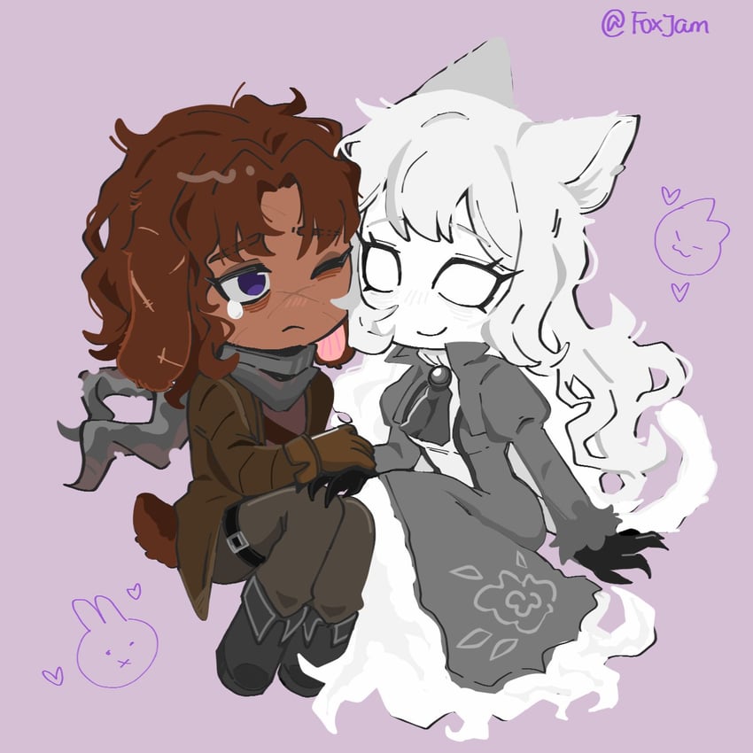 heathcliff, catherine, erlking heathcliff, and every catherine (project moon and 1 more) drawn by foxjam5