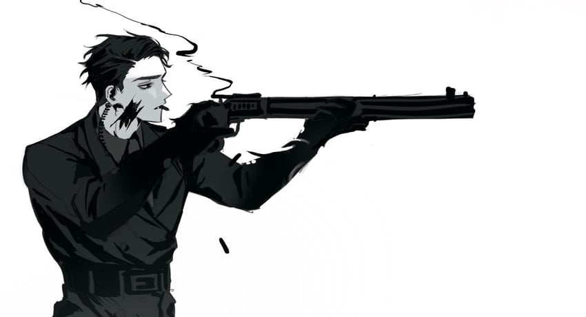 meursault and hole-in-the-man (project moon and 1 more) drawn by chanil_(muexlku)