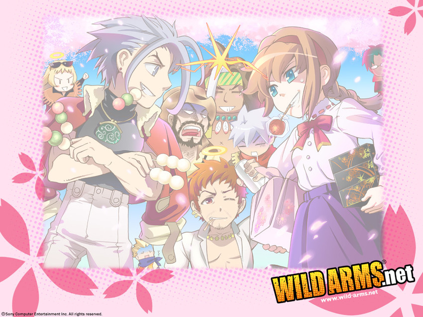 virginia maxwell, jet enduro, gallows carradine, clive winslett, janus cascade, and 2 more (wild arms and 1 more)