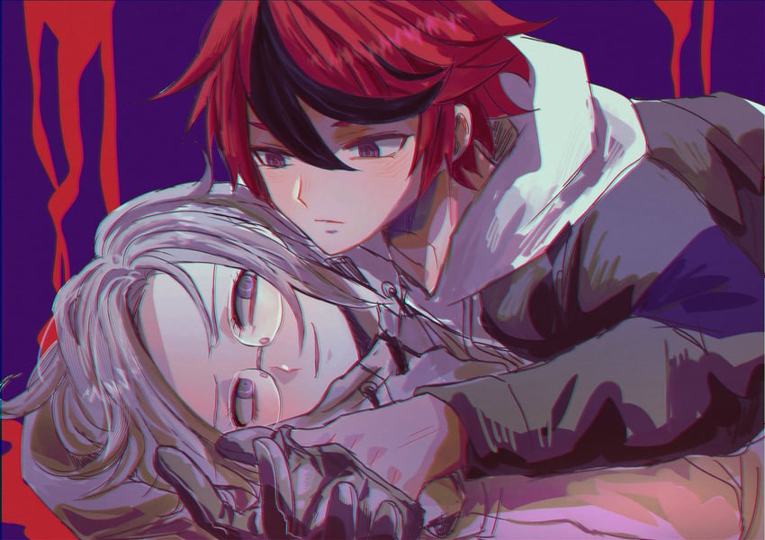 aotsuki eito and sumino takumi (the hundred line -last defense academy-) drawn by kawati