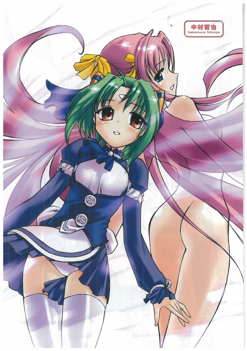 escalayer, kouenji sayuka, and kouenji madoka (choukou and 1 more) drawn by nakamura_tetsuya