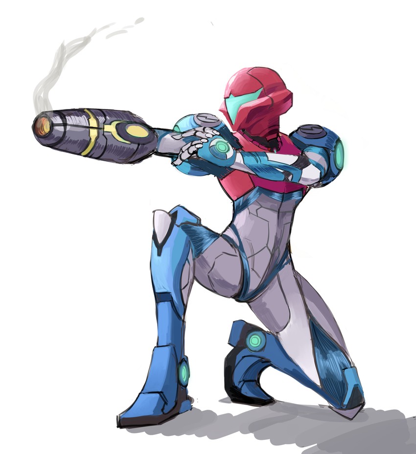 samus aran (metroid and 1 more) drawn by saiykik