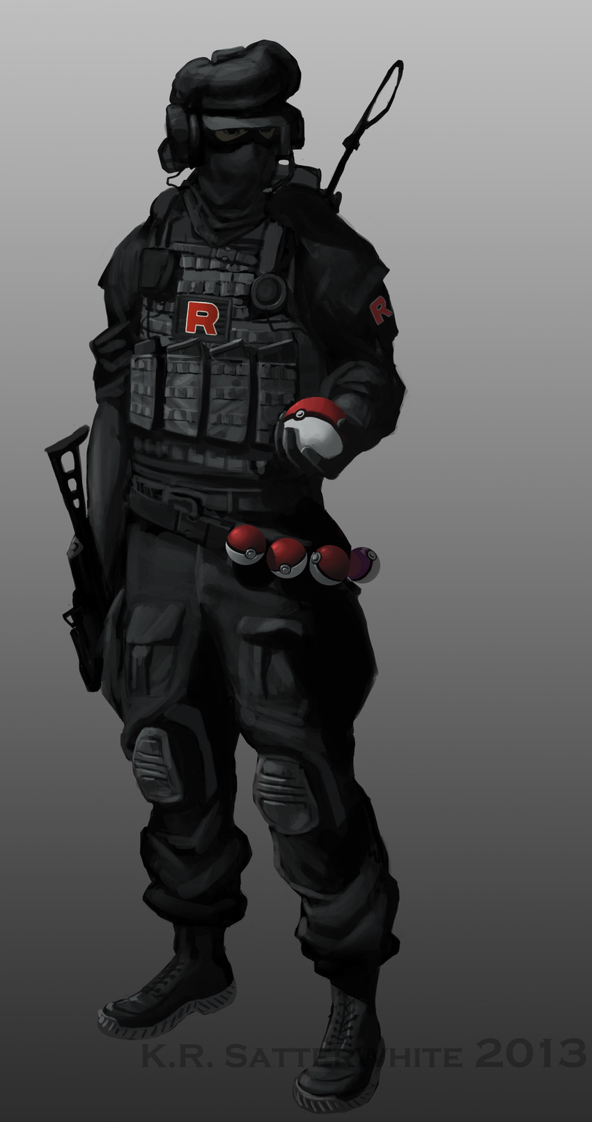 team rocket grunt (pokemon) drawn by kristopher_satterwhite