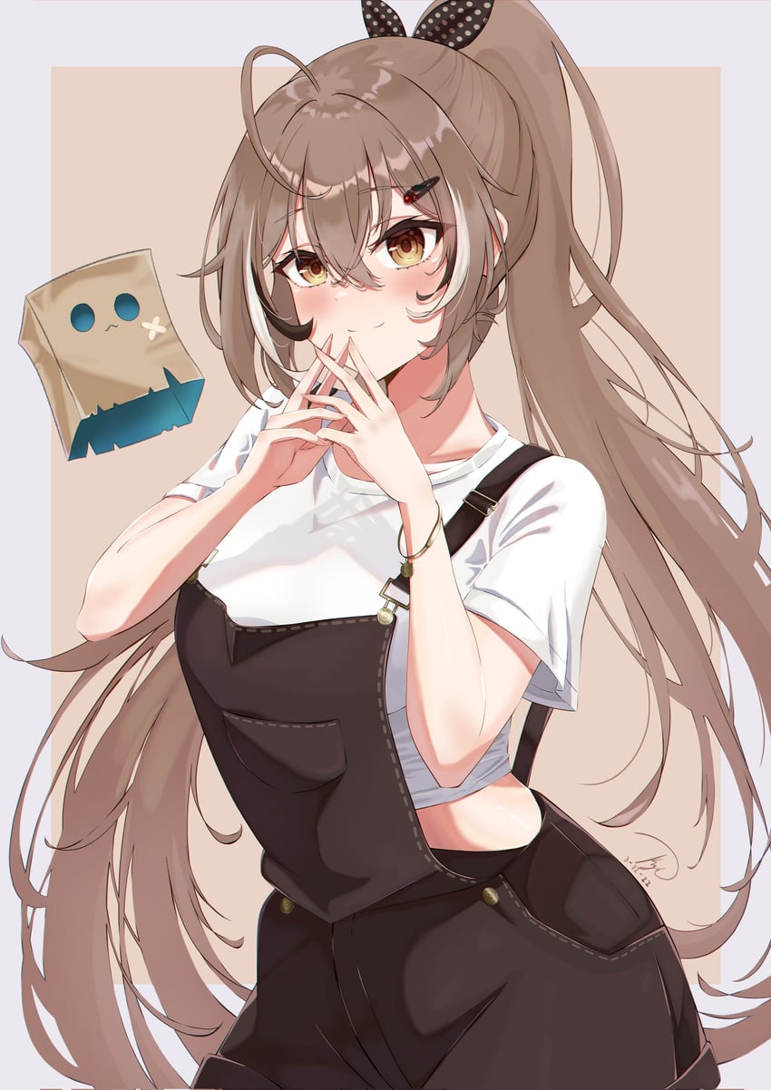 nanashi mumei and friend (hololive and 1 more) drawn by kai_takanashi