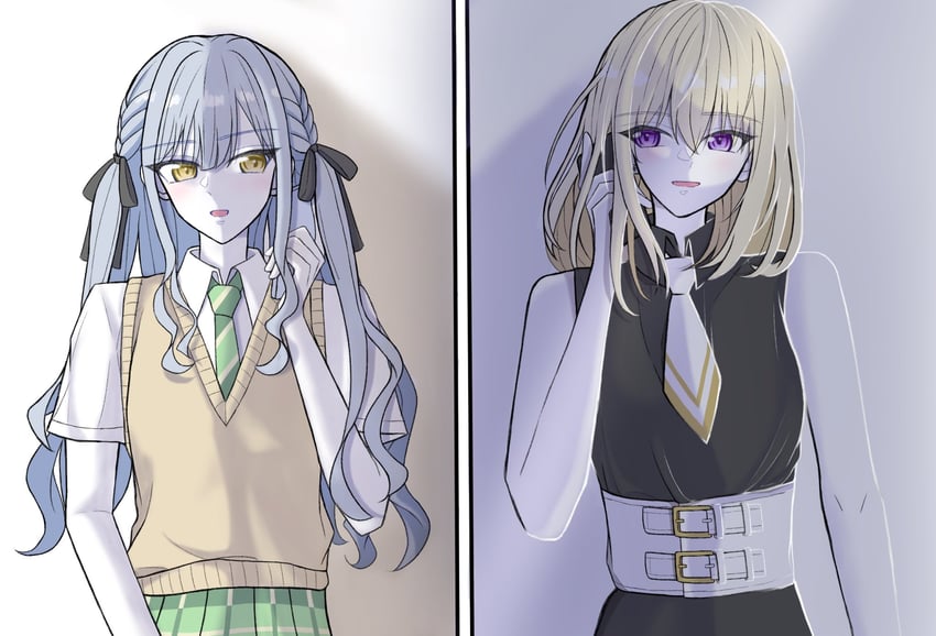togawa sakiko and misumi uika (bang dream! and 1 more) drawn by momokan_1209