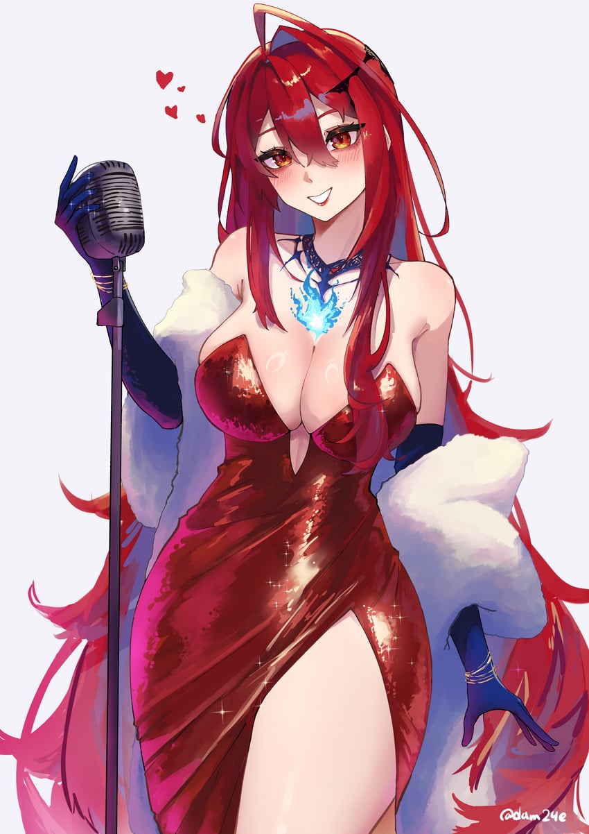 elizabeth rose bloodflame (hololive and 1 more) drawn by adammaarr