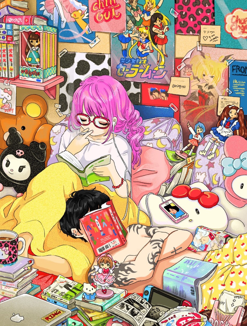 tatara kogasa, kinomoto sakura, tsukino usagi, izumi konata, sailor moon, and 20 more (original and 12 more) drawn by ring_411