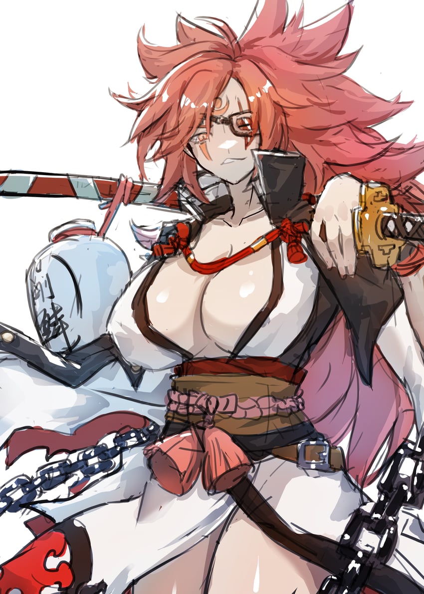 baiken (guilty gear and 1 more) drawn by kongbai_huanxiang