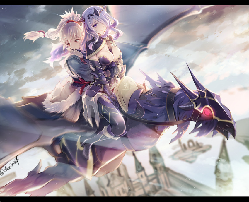 camilla and takumi (fire emblem and 1 more) drawn by miyuki_ruria