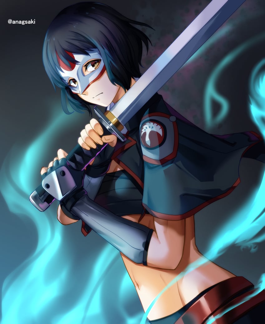 katana (dc comics and 1 more) drawn by aona_(anagasaki)