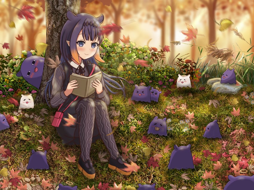 ninomae ina'nis and takodachi (hololive and 1 more) drawn by alpha_cas