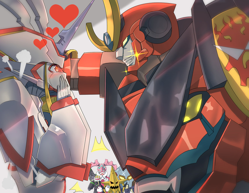 strelizia, gurren-lagann, genista, argentea, and king kittan (tengen toppa gurren lagann and 1 more) drawn by synn032