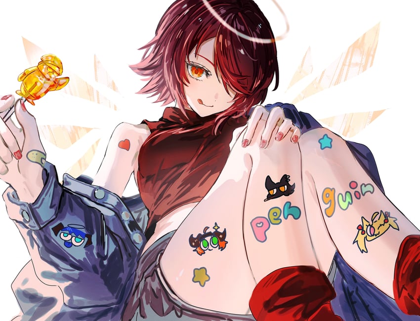 texas, exusiai, mostima, sora, croissant, and 1 more (arknights) drawn by gawako