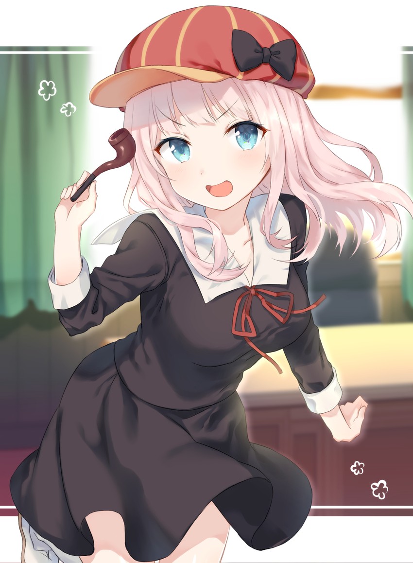 fujiwara chika (kaguya-sama wa kokurasetai ~tensai-tachi no renai zunousen~) drawn by otou_mamayo