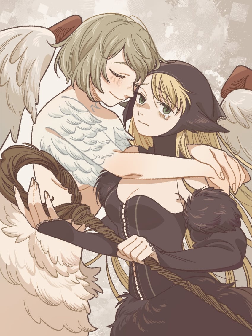 marcille donato and falin touden (dungeon meshi) drawn by yoshitaka_(palooo)