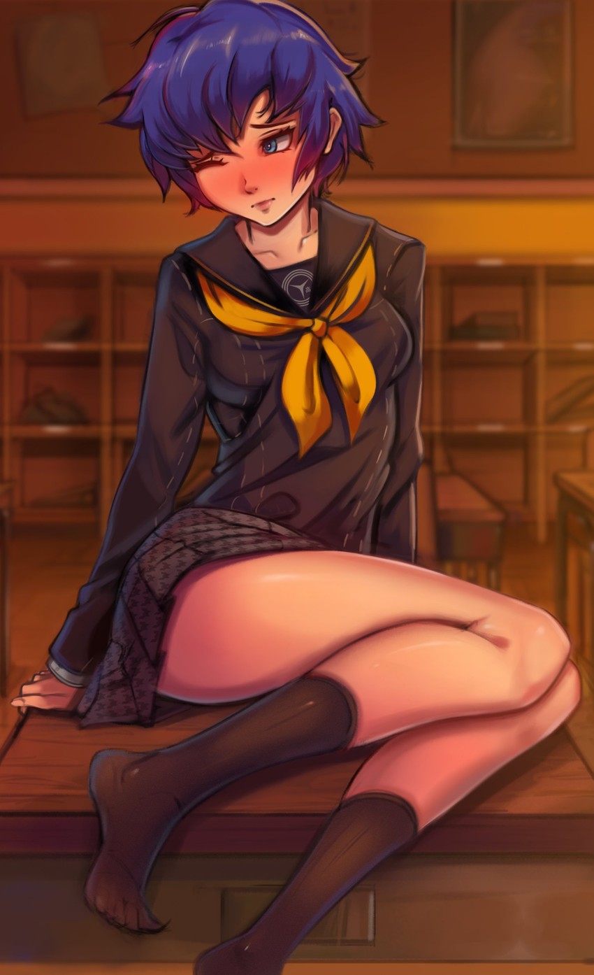 shirogane naoto (persona and 1 more) drawn by toasty_scones