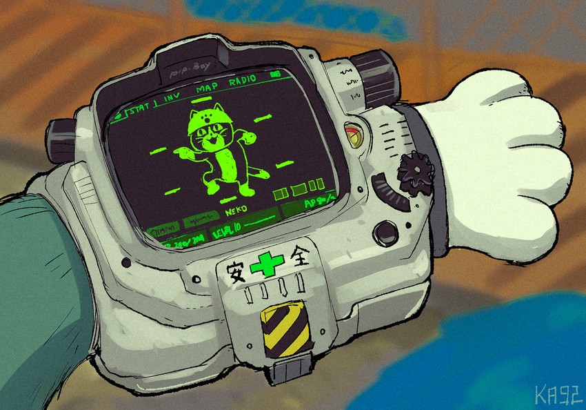 genba neko (fallout and 2 more) drawn by ka92