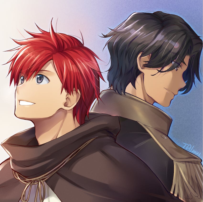adol christin and marius (ys and 1 more) drawn by nakashima_tai