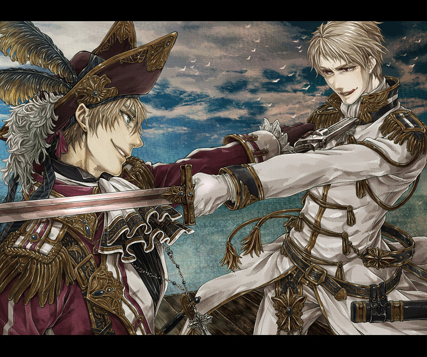united kingdom and prussia (axis powers hetalia) drawn by azuma_yuuhi