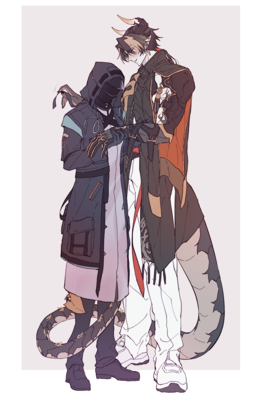 doctor, chongyue, and female doctor (arknights) drawn by walhee221
