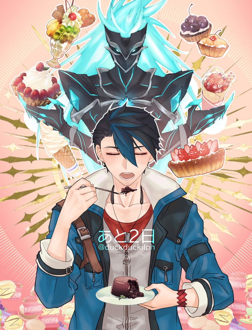 van arkride and grendel (eiyuu densetsu and 2 more) drawn by ilphain