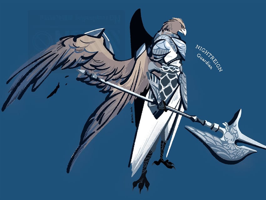 guardian (elden ring and 1 more) drawn by kuroihato