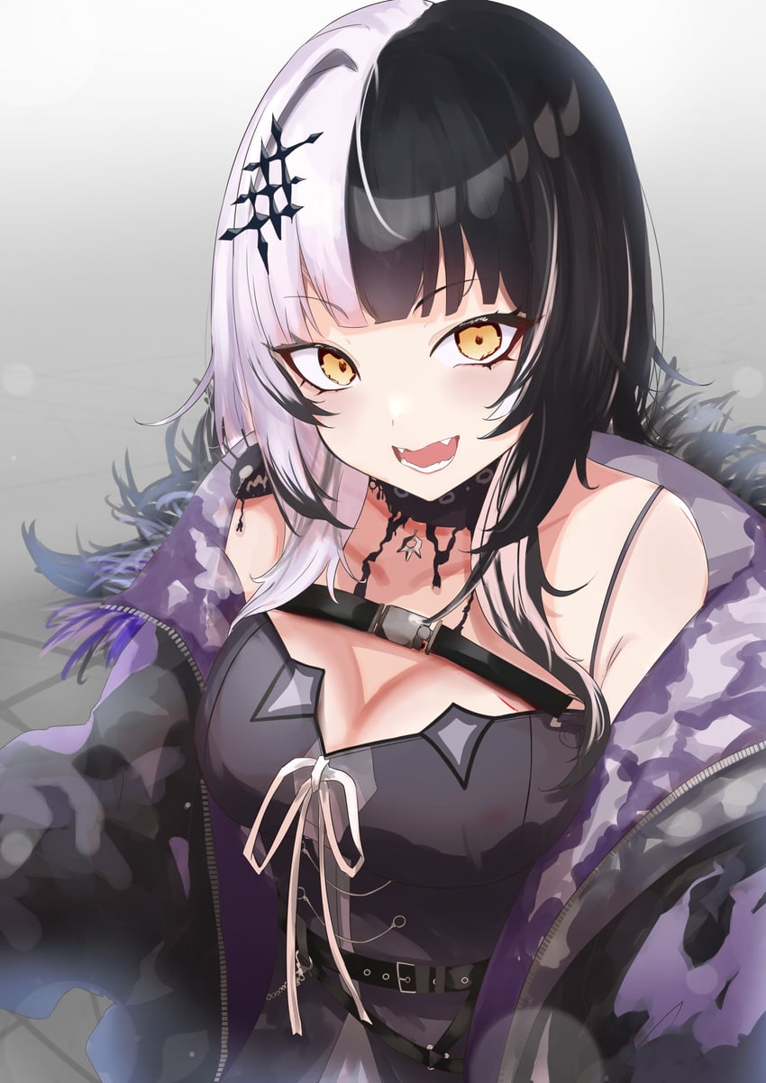 shiori novella and yorick (hololive and 1 more) drawn by taruto_(taruto0918)