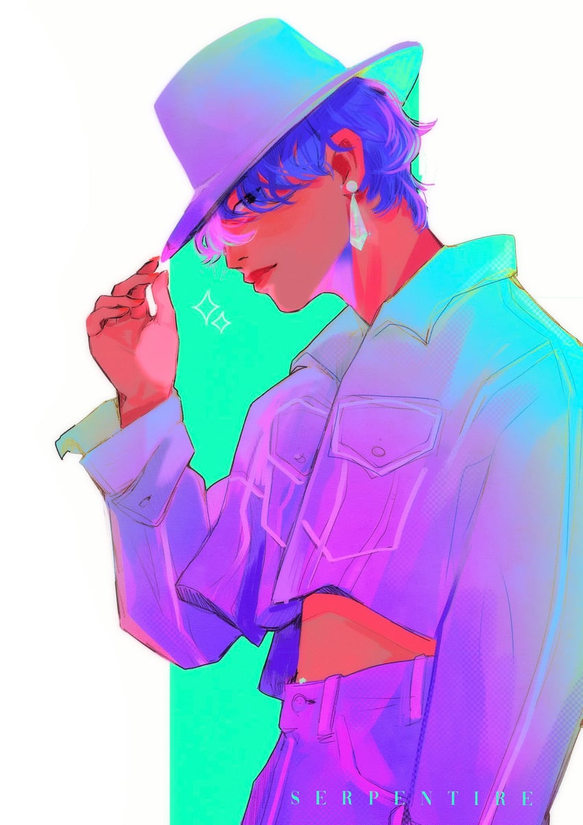 hoshi (real life and 1 more) drawn by serpentire