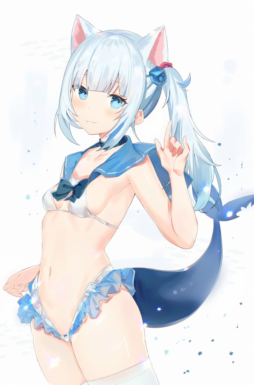 gawr gura (hololive and 1 more) drawn by dedeko