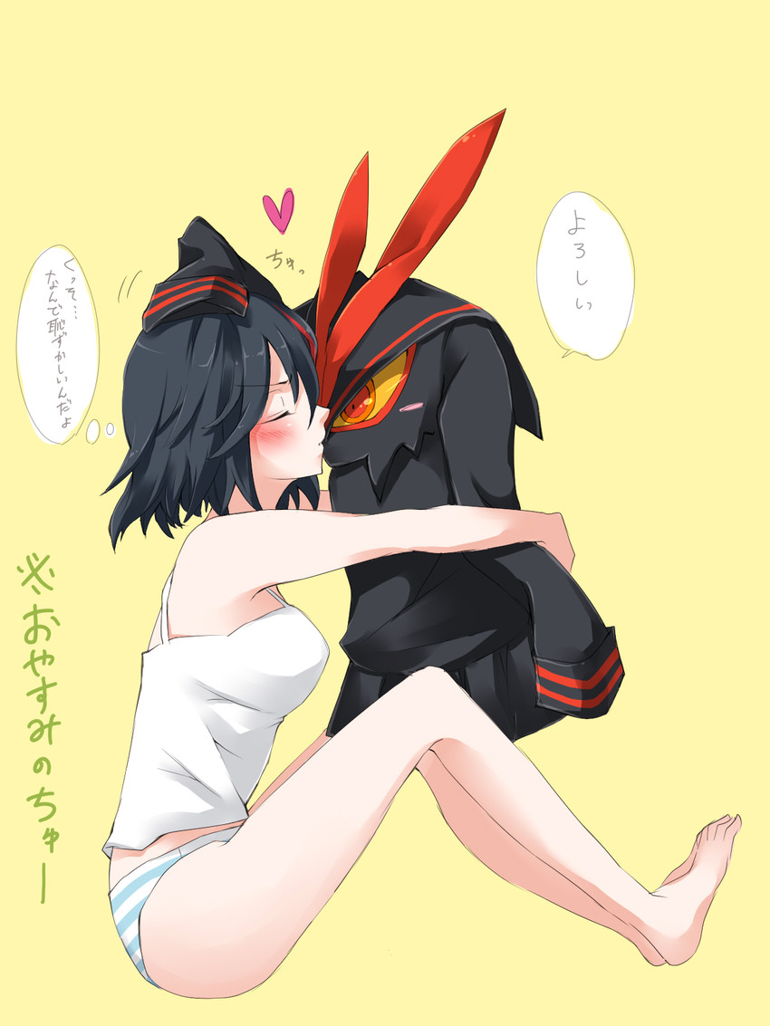 matoi ryuuko and senketsu (kill la kill) drawn by ginshachi