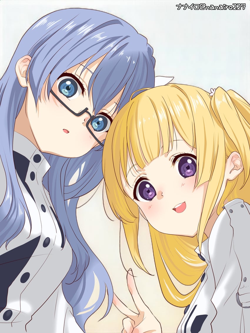 maruyama akane and fujima sakura (22/7) drawn by nanairo_(nanairo227)