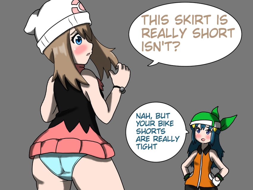 dawn and may (pokemon and 3 more) drawn by maoukouichi