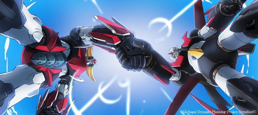 mazinger z, grendizer, and mazinger x (mazinger and 2 more) drawn by taiga_hiroyuki