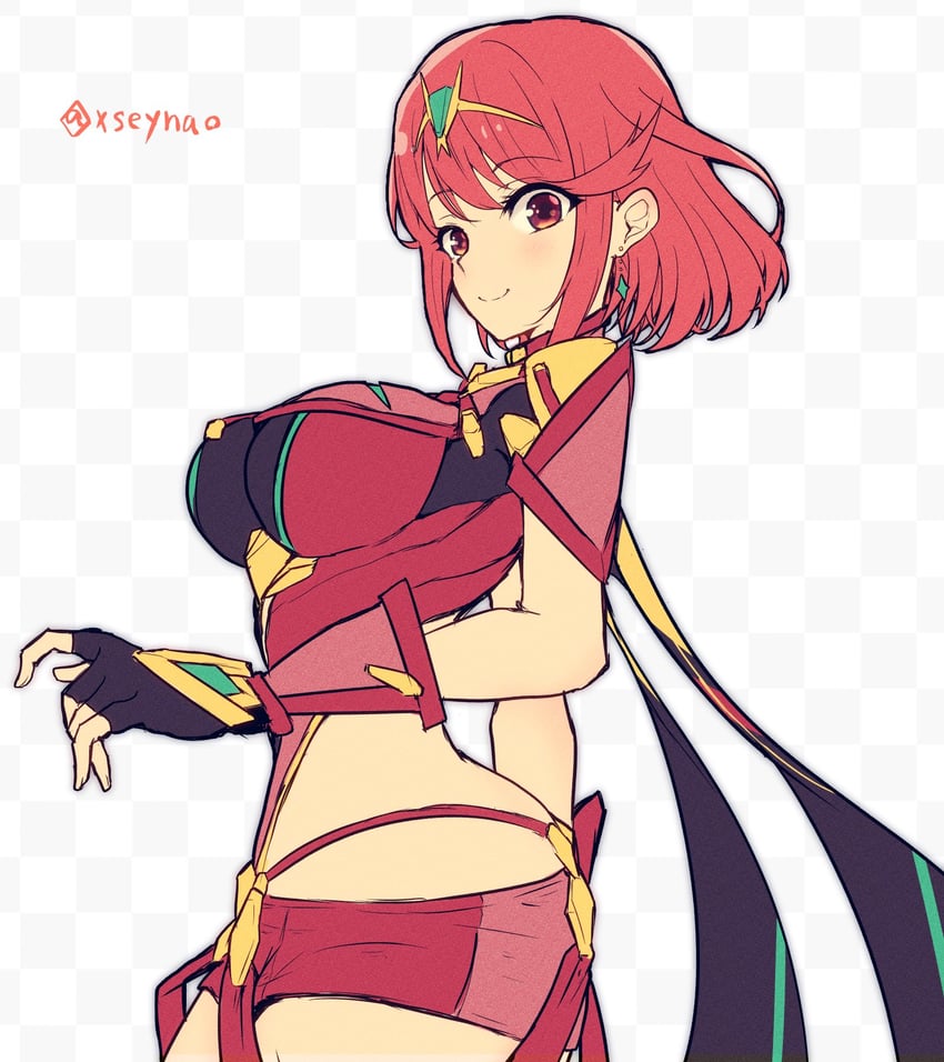 pyra (xenoblade chronicles and 1 more) drawn by mochimochi_(xseynao)