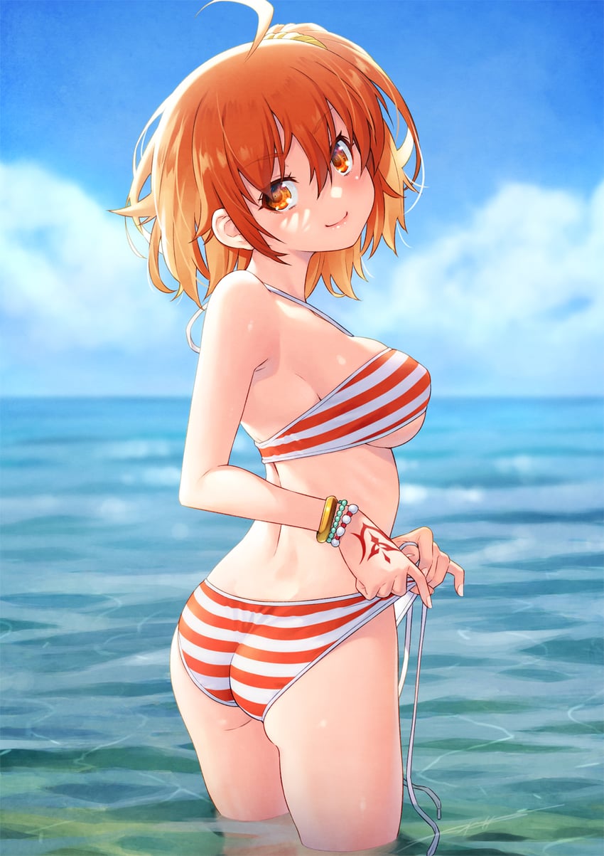 fujimaru ritsuka (fate and 1 more) drawn by kazuma_muramasa