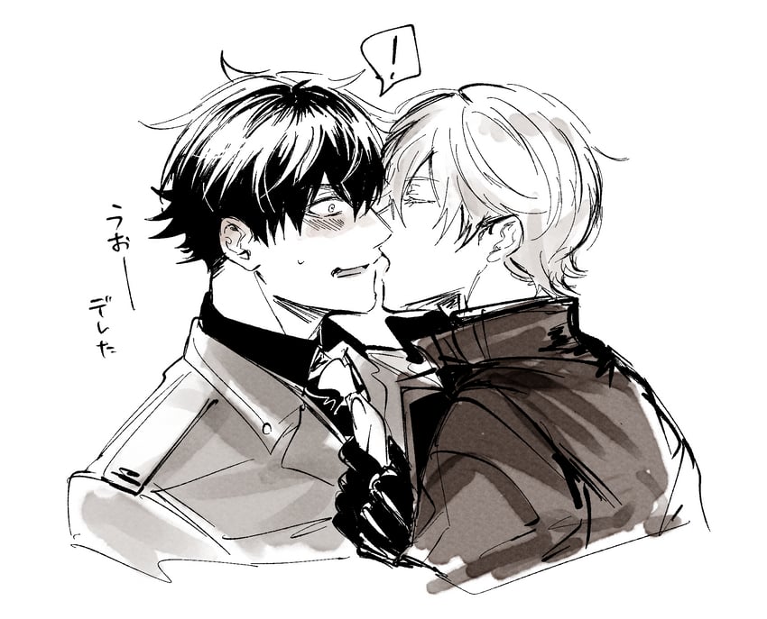 commander and johan (goddess of victory: nikke) drawn by dimjh