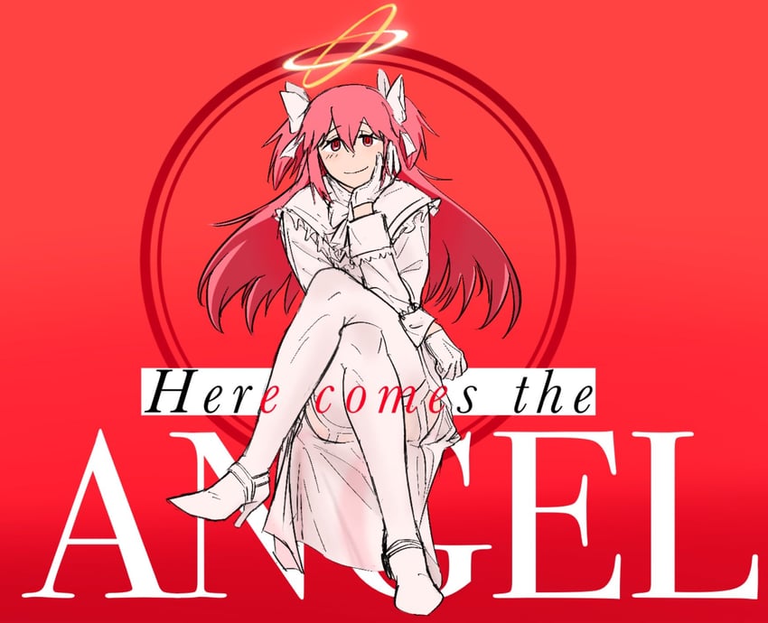 kaname madoka and ultimate madoka (mahou shoujo madoka magica) drawn by avanes_d