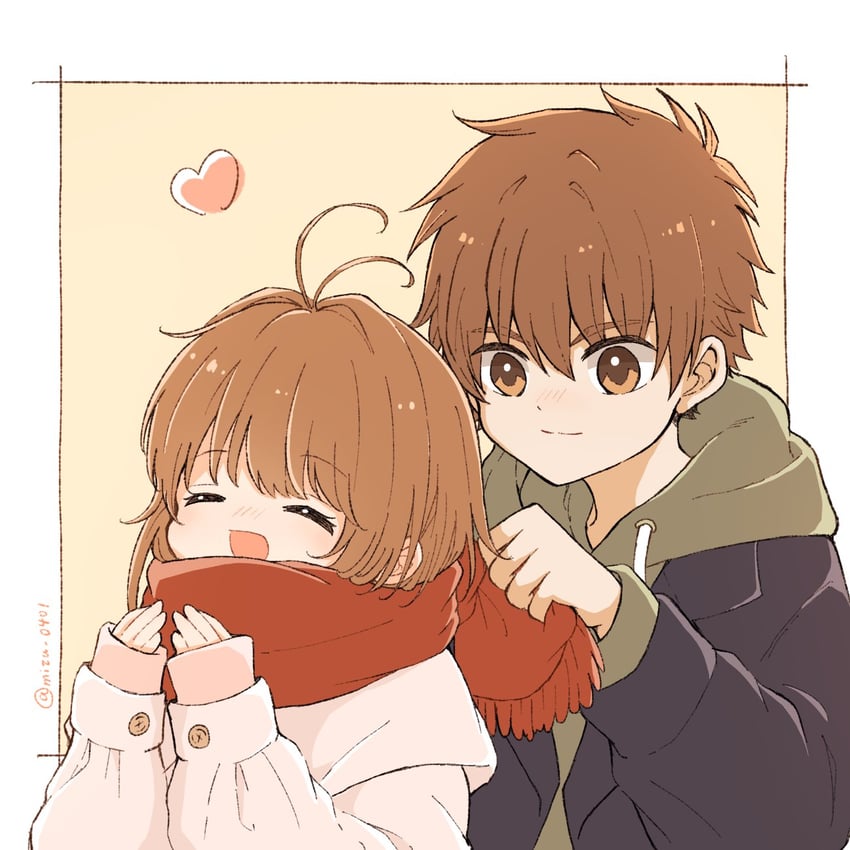 kinomoto sakura and li syaoran (cardcaptor sakura) drawn by mizu_0401