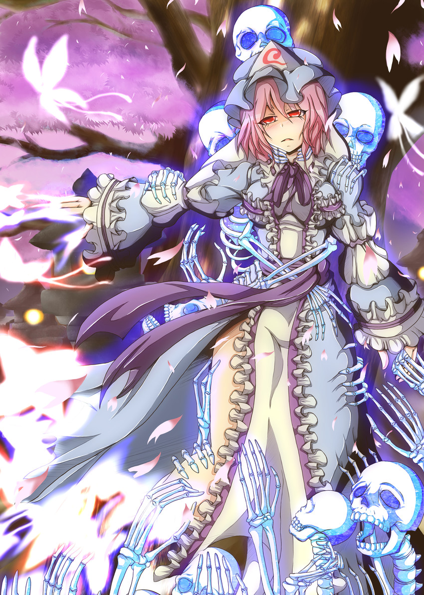 saigyouji yuyuko (touhou) drawn by teikoku_gensui