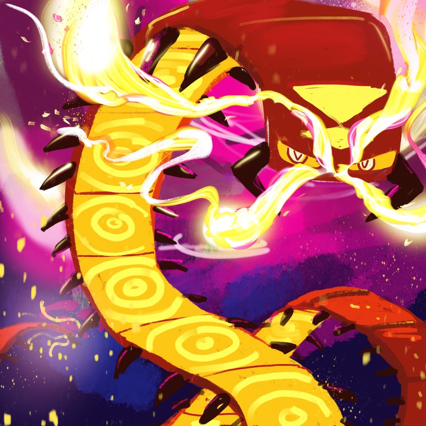 centiskorch and gigantamax centiskorch (pokemon) drawn by mikami