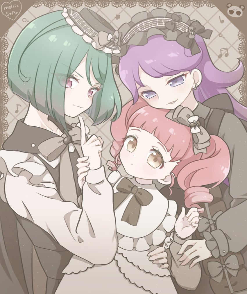 akagi anna, shido mel, midorikawa sara, and melpan (pretty series and 1 more) drawn by chii_(chi_pppuri)