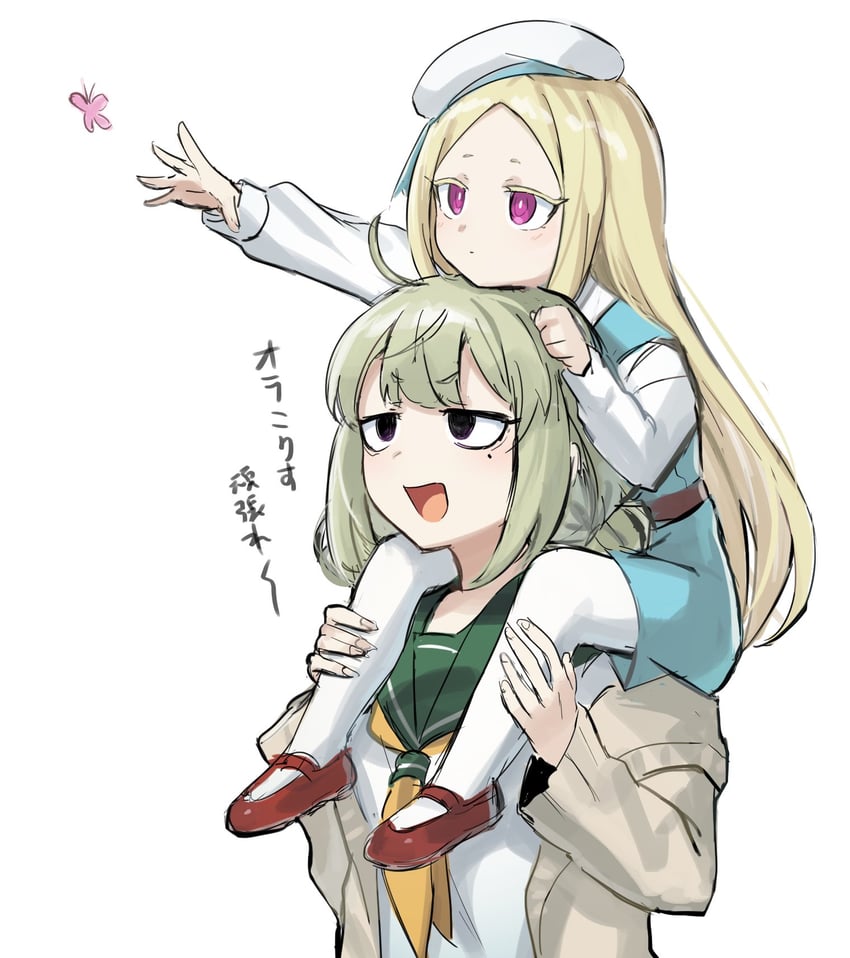 araga kiwi and morino korisu (mahou shoujo ni akogarete) drawn by aoki_shizumi