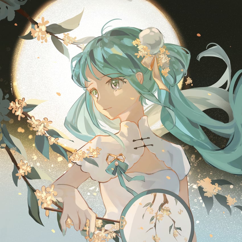 hatsune miku and shaohua hatsune miku (vocaloid) drawn by tian_yu_dacong_hua