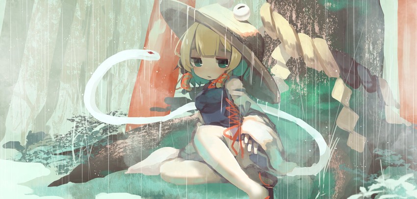 moriya suwako and mishaguji (touhou) drawn by chii_(tsumami_tsumamare)