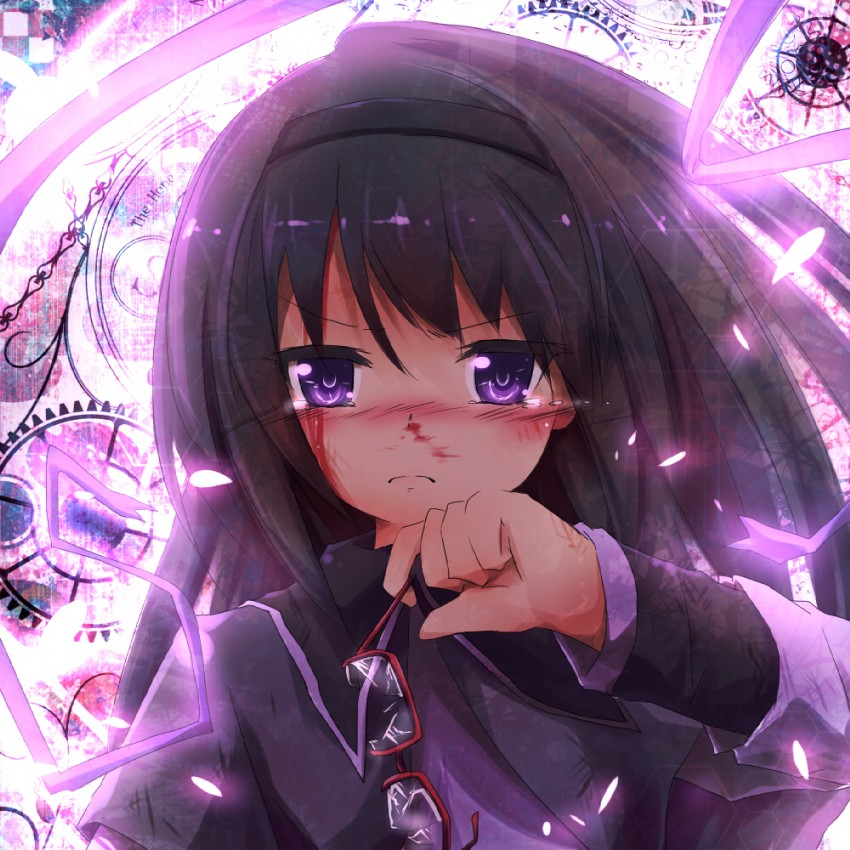 akemi homura (mahou shoujo madoka magica) drawn by ayakashi_(monkeypanch)