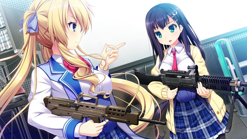 mikami lilia and ouno sumi (harvest overray) drawn by nironiro