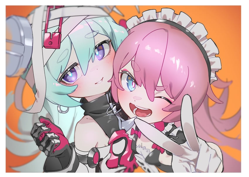 rozaliya olenyeva and liliya olenyeva (honkai and 1 more) drawn by johnny-chan
