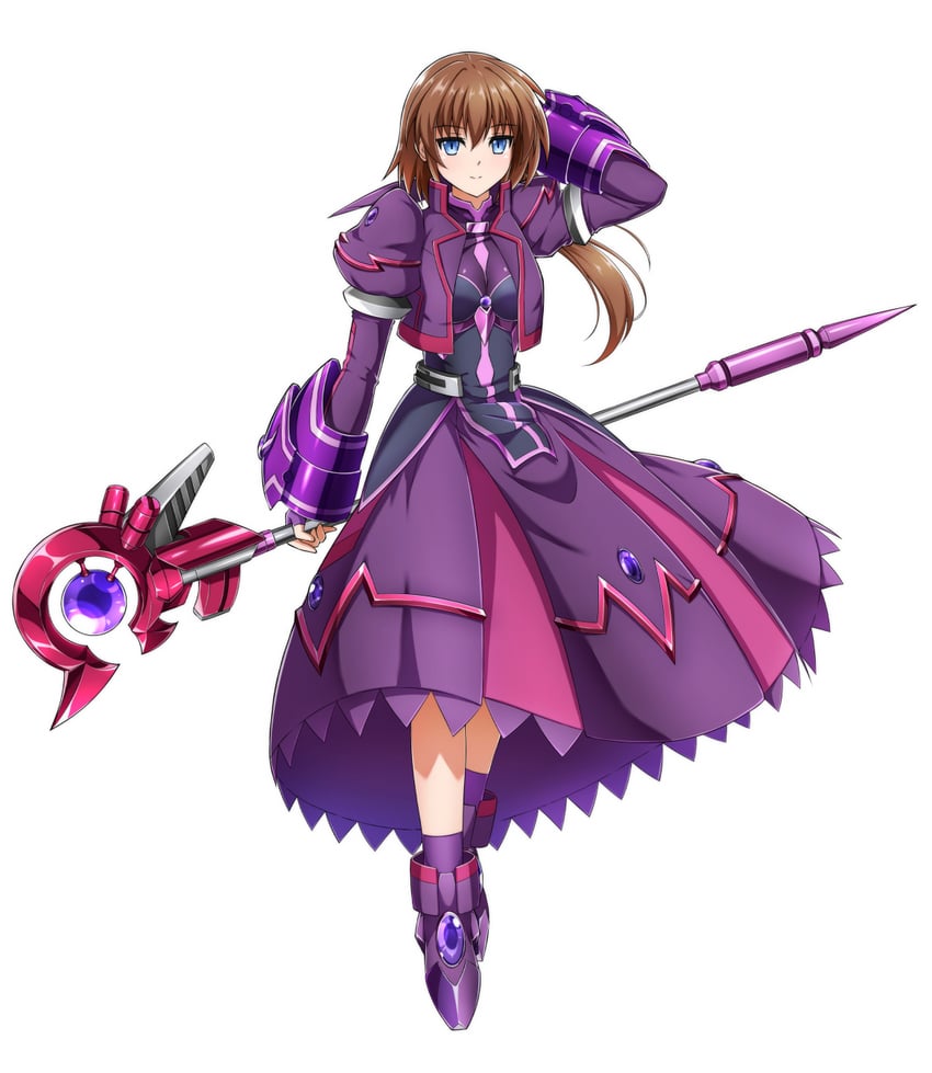 stern the destructor and luciferion (lyrical nanoha and 5 more) drawn by oshimaru026
