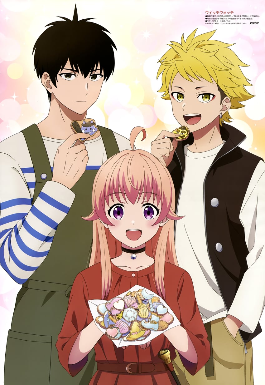 wakatsuki niko, otogi morihito, and kazamatsuri kanshi (animedia and 1 more) drawn by 920-k