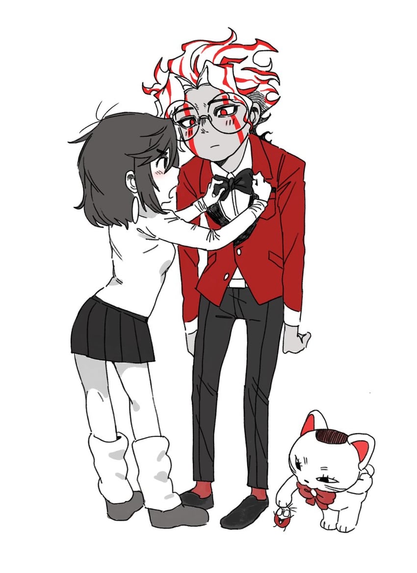 ayase momo, takakura ken, and turbo granny (dandadan) drawn by tamatan97